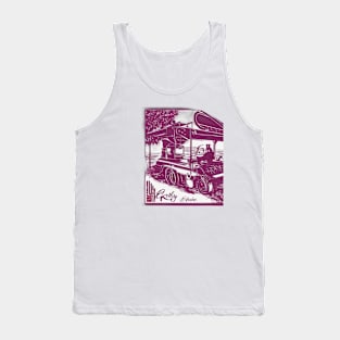 Vintage Treadmill Machine Shirt Design No. 974 Tank Top